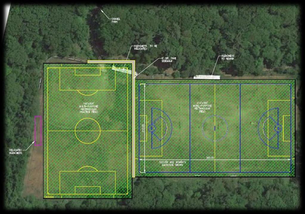 Conceptual Layout Field 13 Installation of two (2) Synthetic Turf Fields Improved Drainage System ADA Access