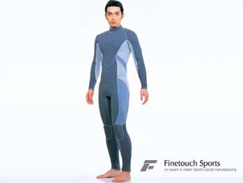 Wet Diving suits W-Z003 W-Z004 Lady s sea gull surfing suit 3mm double Nylon Neoprene Four stitched ring seals at the wrists and ankles Anatomical polyurethane knee pads Men s Full surfing suit 3mm