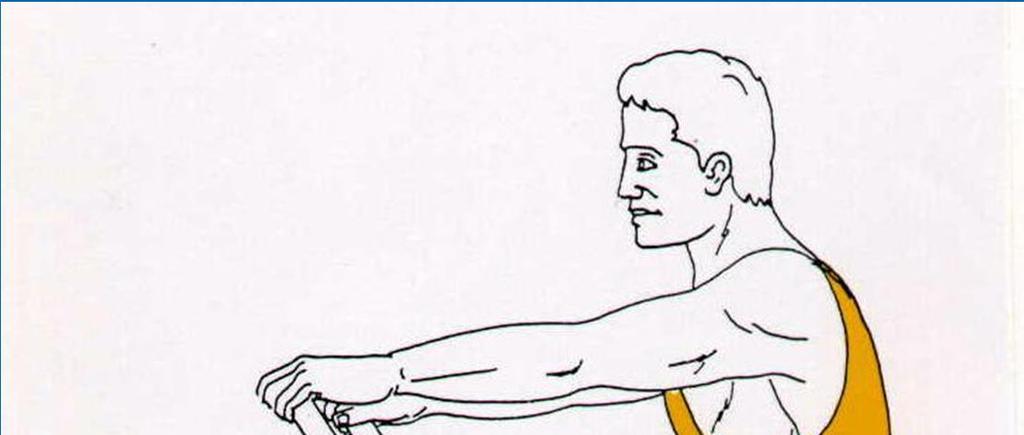 3. Mid Drive Arms are straight Shoulders relaxed and extended Body starts to lever