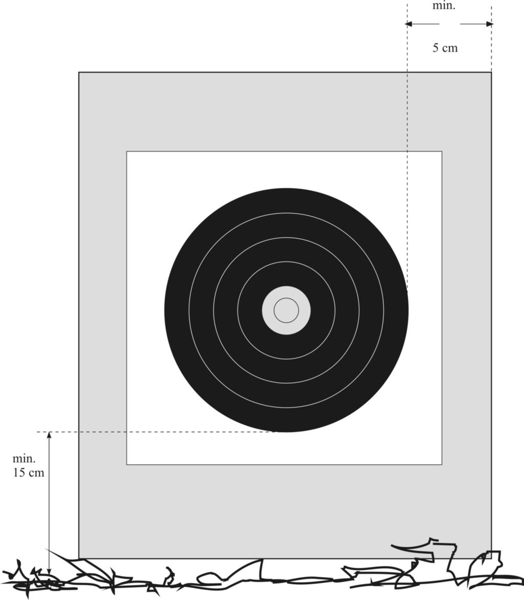 Image 2: 80 and 60cm Target Face for Field 4 x 4 40cm Target