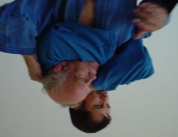We can also do a side choke by locking his head and forcing his body against yours. Escape front a military choke.