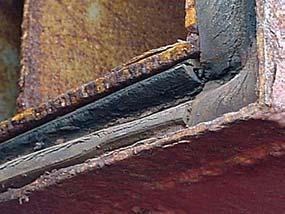 Badly corroded compression bars and drainage channels are likely to damage latch lid rubbers and allow water to pass into the hold 4 5 6 7 8 9 10 11 12 13 14 15 16 17 18 19 20 21