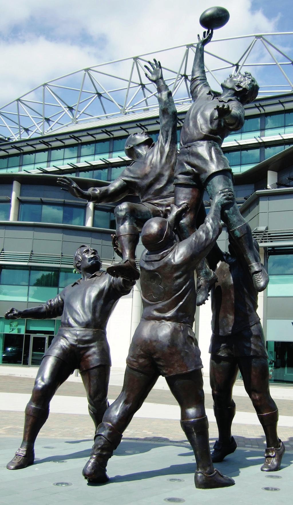 CORE VALUES SCULPTURE - TWICKENHAM STADIUM RUGBY FOOTBALL UNION'S CORE VALUES OF THE GAME TEAMWORK, RESPECT, ENJOYMENT, DISCIPLINE and SPORTSMANSHIP are Rugby s Core Values which make the game