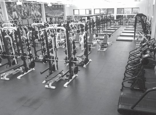 One of the largest facilities of its kind in the Big Ten Conference, at 9,000 square feet, the Duffy Daugherty weight room, while primarily used by