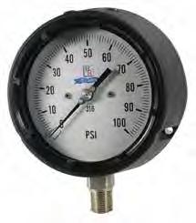 Process pressure Gauge Model BR400/BR800 Model BR400/BR800 Series from Blue Ribbon Corporation are a family of highly rugged stainless steel and brass process pressure gauges.