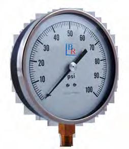 Aluminum case CONTRACTOR GAUGE SERIES Model BR651d Model BR651D from Blue Ribbon Corporation is a rugged, lightweight Contractor's pressure gauge, designed to meet the needs of contractors involved