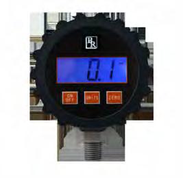 digital PRESSURE GAUGE Model BR DG-11 Simple two-button operation Zero reset button Auto restore for last pressure reading Back-lit LCD display Overload display function Vacuum, compound and absolute