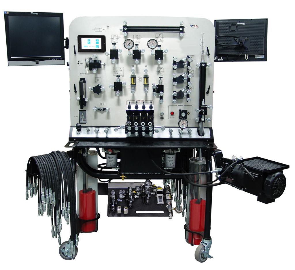 MF102-H-TSE Training System - The model 102-H-TSE has the same features and capabilities as the model MF102-H-TS but the letter E denotes electronic troubleshooting.