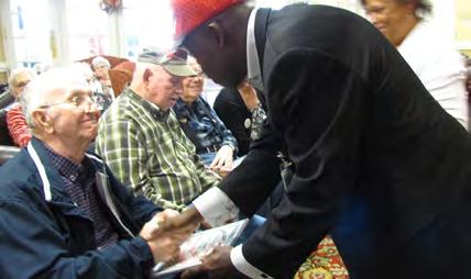 Each Veteran also received a certificate stating their name and which