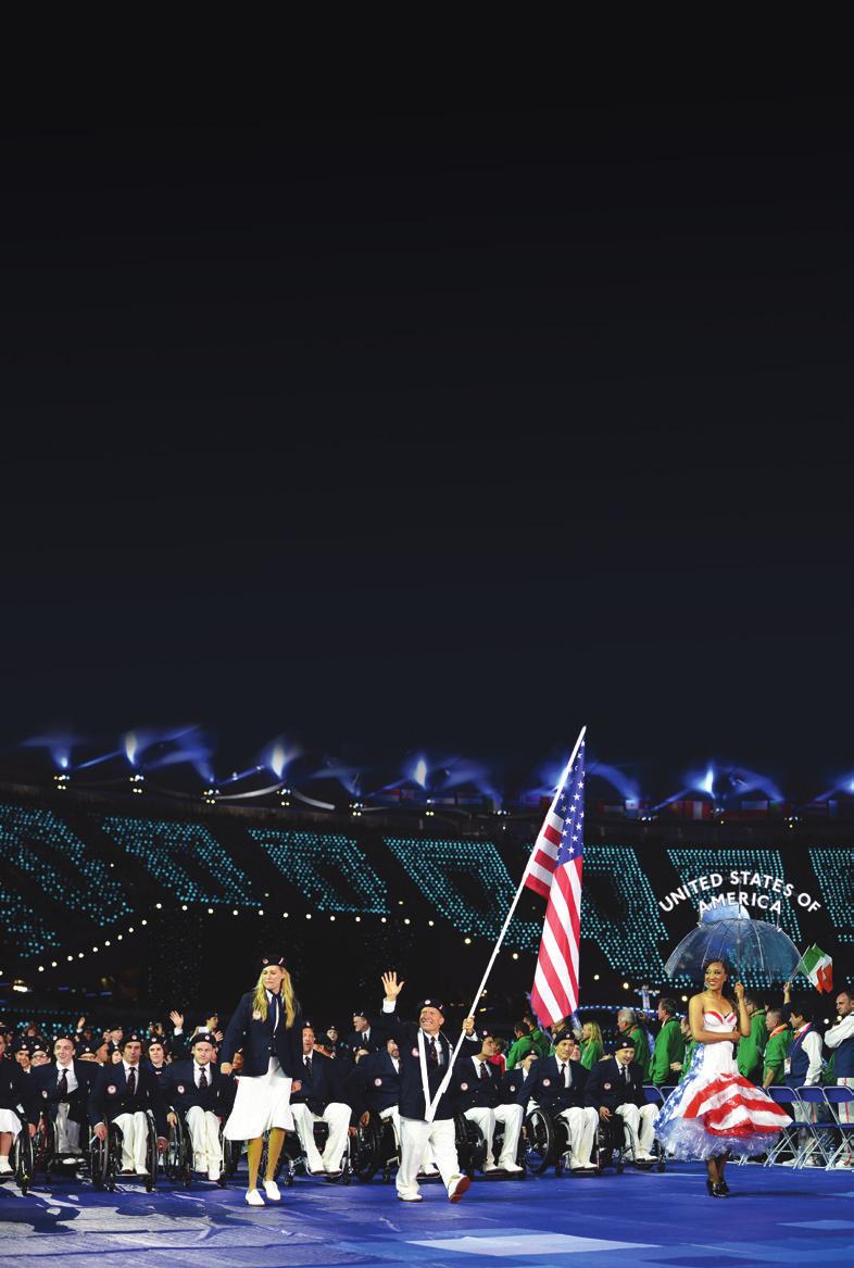 PARALYMPIC GAMES ON THE WORLD STAGE More than 200 American athletes helped comprise the largest field in Paralympic Games history as the U.S. earned 98 medals to finish fourth on the medal chart.