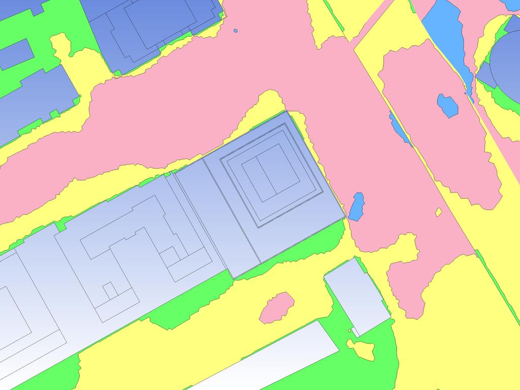 NORTH C C D A E E B GREEN SITTING YELLOW STANDING PINK STROLLING BLUE - WALKING PURPLE UNCOMFORTABLE FIGURE 3A: SPRING GRADE-LEVEL PEDESTRIAN WIND CONDITIONS NORTH LEVEL 2 LEVEL 7 F G FIGURE 3B: