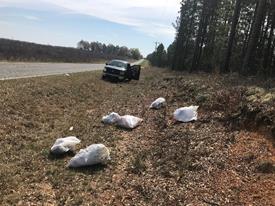 BERRIEN COUNTY On March 17 th, Corporal Tim Hutto and K-9 Titan checked an area off the Enigma-Nashville Road that was baited for turkey hunting. At around 7:20 a.m., Corporal Hutto approached the site and found two hunters in the ground blind.