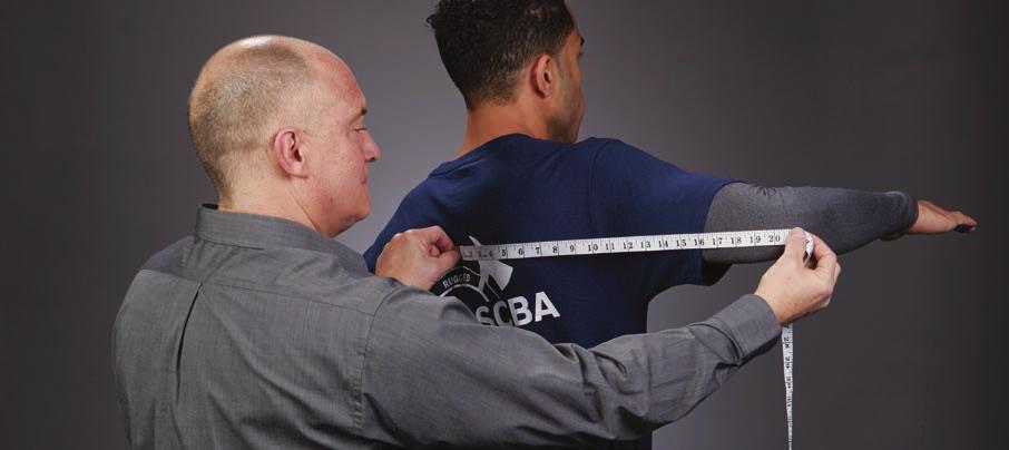 Measure from the center of the spine following a horizontal line, go on the elbow not above or below
