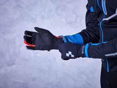 5% gel foam GLOVES 11912 black n grey NATURAL FIT X-SHELL LONG FINGER winter long finger gloves warming, wind- and