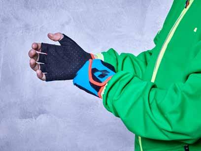 action team JUNIOR PERFORMANCE EAZY LONG FINGER long-finger gloves breathable fabric upper ventilated palm pull-on system