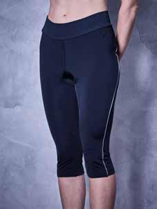 SQUARE SQUARE WS 3/4 TIGHTS SPORT Square WS Pad performer - made in Italy high waist soft waistband reflective details non-slip silicon leg grippers flatlock seams hidden waistband pocket