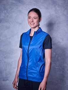 SQUARE WS WIND GILET PERFORMANCE wind-proof water-resistant lightweight fabric two front zip pockets