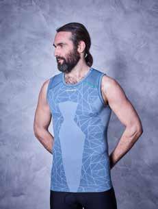 BASELAYER RACE BE COOL SLEEVELESS seam-free construction ergonomic fit with ventilation and