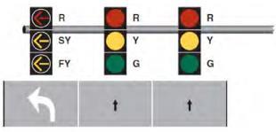 According to the MUTCD (2009), the two signal head configurations are (1) left-turn lane and adjacent through lane sharing same signal head and (2) separate signal head(s) exclusively for left