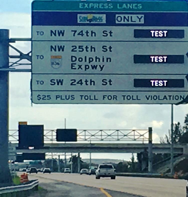 Tolling along I-75/Palmetto Express Lanes Tolls will be collected electronically with an active, properly mounted SunPass or other interoperable transponder Toll-by-Plate and cash will not be options