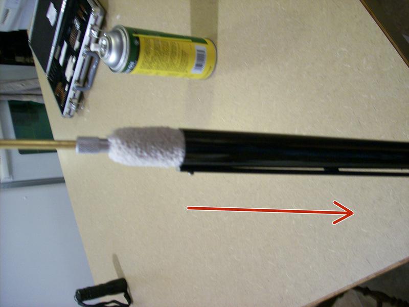 Cotton Mop: A cotton wad that attaches to the ramrod used to wipe the inside of the barrel with cleaning oil.