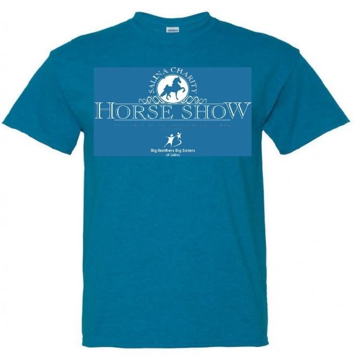 Salina Charity Horse Show T-Shirts (What all the Cool Kids are wearing!) $15 each Adult sizes S XXXL Order on your entry blank to guarantee availability or get one at the show Don t Miss The!