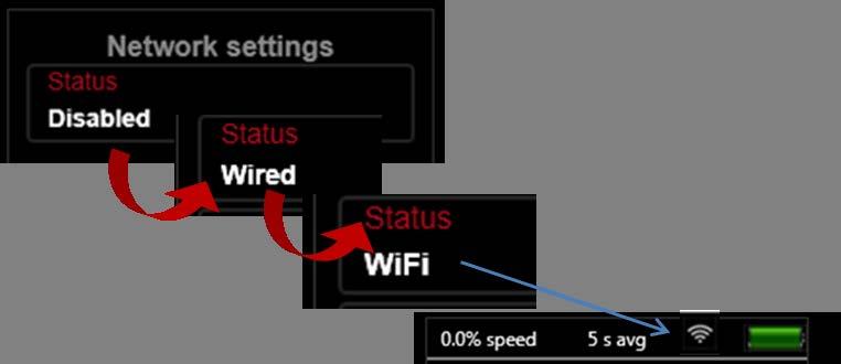 Figure 58: DM32 creates WiFi hotspot for computer or phone to join To set up the DM32 to generate the WiFi hotspot: 1.