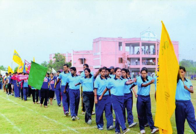 March past of Annual Athletic Meet