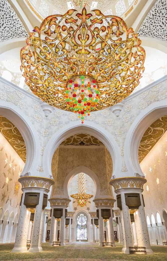 TRAVEL Interior view of Sheikh Zayed Mosque kursiv.com Abu Dhabi when do you start your extraordinary journey?