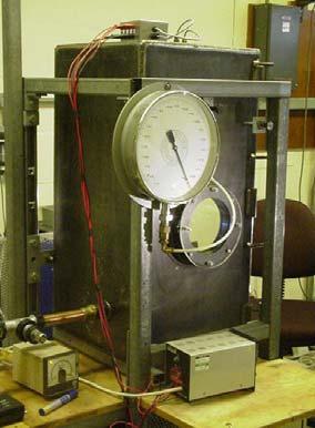 Once the pressure was built up in the chamber, the liquid was left in the chamber for about an hour to be degassed.