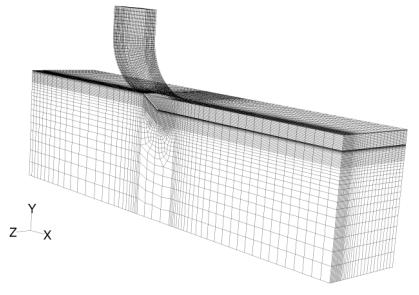 PERFORMANCE OF A FLAPPED DUCT EXHAUSTING INTO A COMPRESSIBLE EXTERNAL FLOW inches wide by 4.5 inches tall was modelled (Fig. 6).