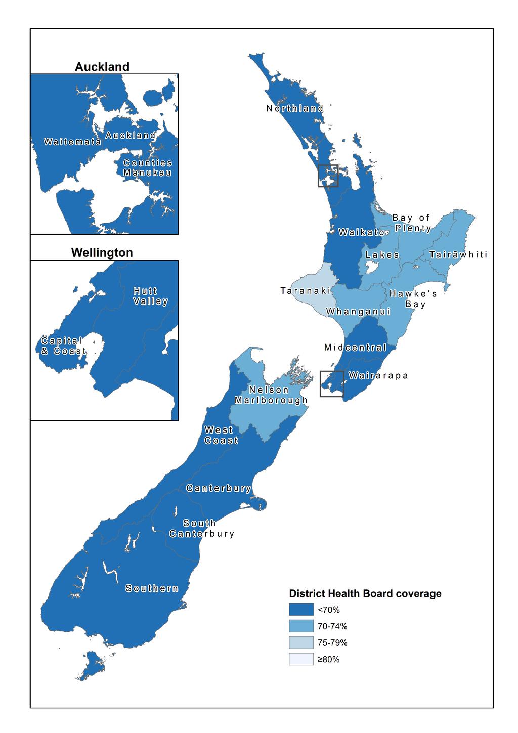 Figure 7: NCSP coverage (%) of Māori women aged 25
