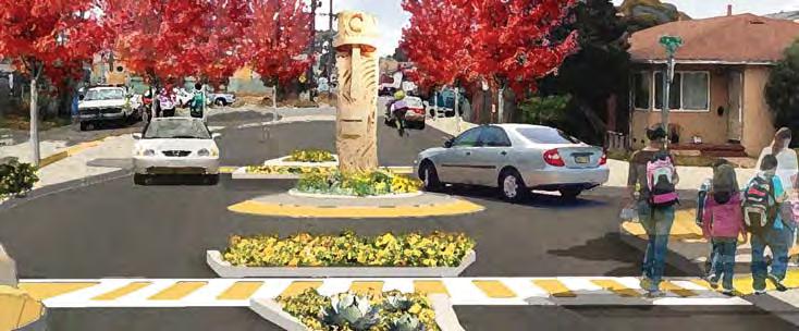 to complete painted crosswalks and intersections.