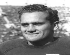 #64 Jim Salsbury Jim was a rare four-year letterwinner who played guard in 1951-52-53-54 Earned All-American honors in 1954 Named All-Coast in 1952 and 1954 An outstanding and dominating blocker A