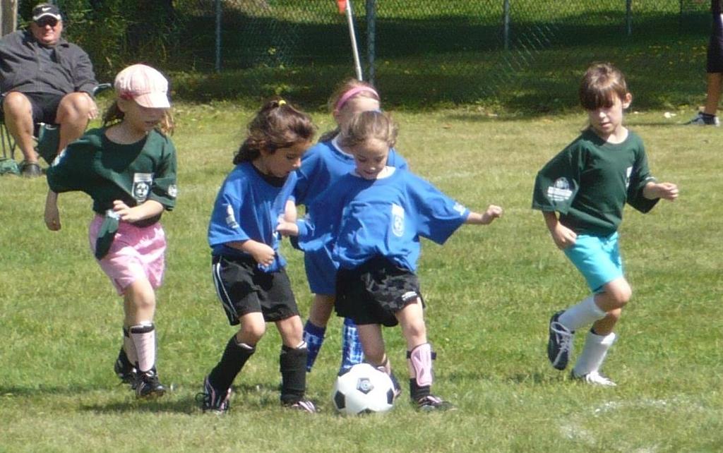 At U-6, young children are very ego-centric and do not understand the concept of team sports.