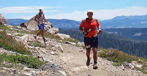 Running down after Robinson Flat. Another wonderful Chris Marolf (participant) photo.
