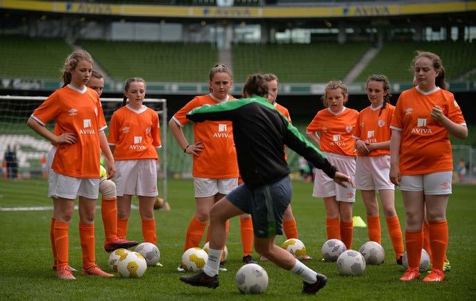 The Aviva Soccer Sisters Club Programme is an FAI Programme created under the Introduction to Football banner, with the aim of increasing the number of girls playing football and utilising facilities