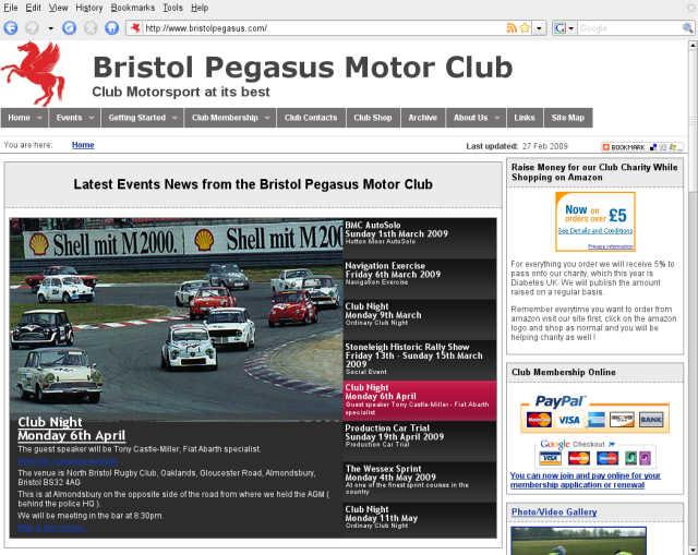 Why not visit our website www.bristolpegasus.com Club Night Venue - North Bristol RFC Almondsbury We have an excellent new venue.