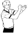 chest Open palm other hand palm down 8. Time In 9. 24 Sec. Reset 10. Substitution 11.Beckoning-in 12. Charged 14. Travelling 15.