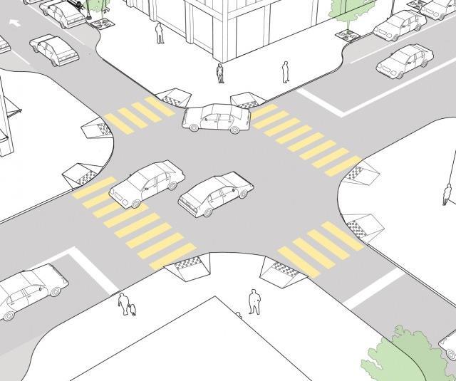 CRITICAL RECOMMENDED Crosswalk Design Considerations, NACTO (1) Stripe all signalized crossings to reinforce yielding of vehicles turning during a green signal phase.
