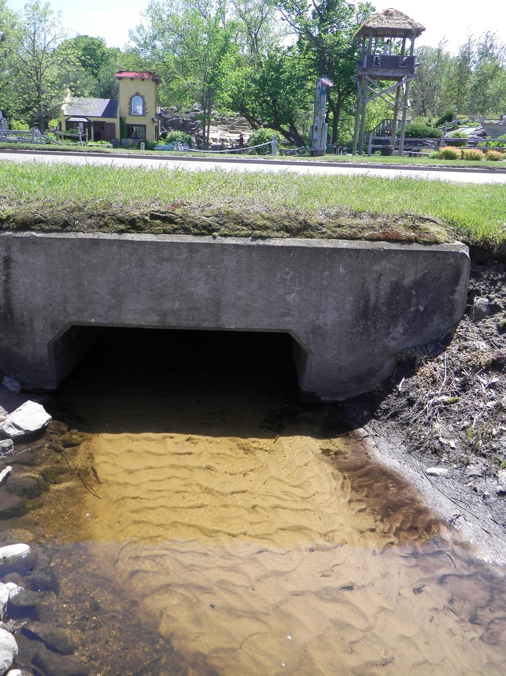 Figure 9: Tannery Creek at U.S. 31. Stream outlet.