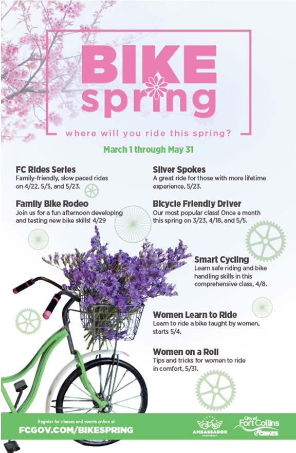 Bike Spring Expanded seasonal-themed campaigns FC Rides: family-friendly bike rides