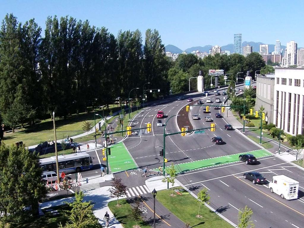 IMPROVING INFRASTRUCTURE, INCREASING RIDERSHIP One Plan, Multiple Objectives Bike volumes across the Burrard Bridge jumped 30% to over 1.