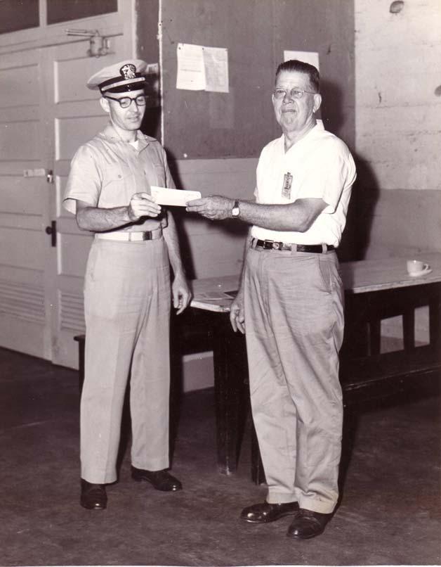 Patterson. The award was presented for Mr. Hiers suggestion which improved delivery of material.