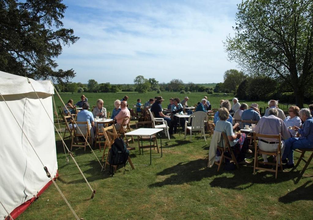 14 Village tea-party, Toft Manor garden, p.m.
