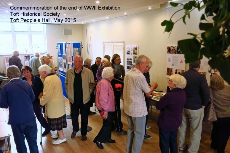 6 Across the Generations, Toft Peoples Hall, p.m. 2 May Toft residents visiting the WWII Exhibition Across the Generations.