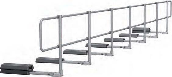 Passive Fall Protection Latchways VersiRail Guardrail Systems Straight Upright Classic design for a perfect fit With its simple design built for seamless integration into your building s clean lines