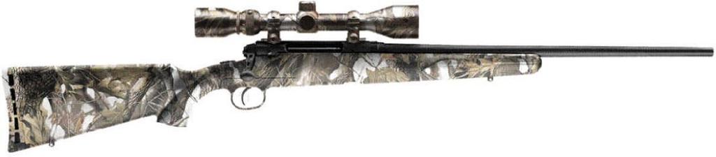 SAVAGE AXIS Combo Snow Camo Scope and Stock.223 Rem /.22-250 Rem/.243 Win/.