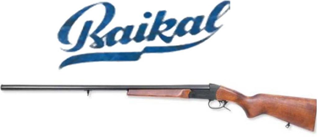 BAIKAL IZH Single Shot Shotgun 12ga. 28" Barrel, Wood Stock or 20ga. 26" Barrel Wood Stock $235.00.410ga. 26" Barrel Synthetic Stock $225.00.410ga 26 Barrel Wood Stock $235.