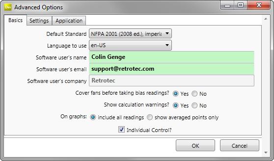 4. Options to set up test parameters and collect test data For multi-fan tests, you can choose to collect data using FanTestic software or not, however it is highly recommended to do so (see section